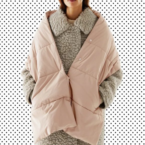 COS Accessories - COS Padded Hybrid Scarf in Brown